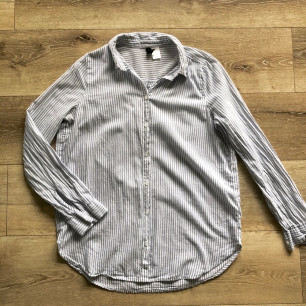 Breezy Striped Button Down